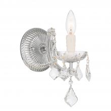 Crystorama 4471-CH-CL-MWP - Maria Theresa 1 Light Hand Cut Crystal Polished Chrome Sconce